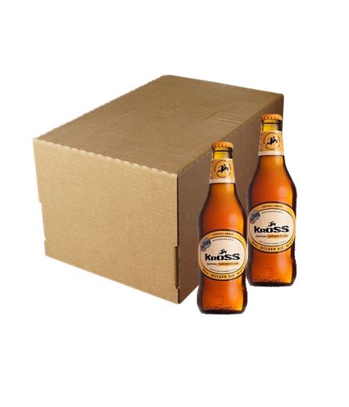 Pack 24 Kross Golden Ale, Cerveza, Botella 330cc, Kross  - 1