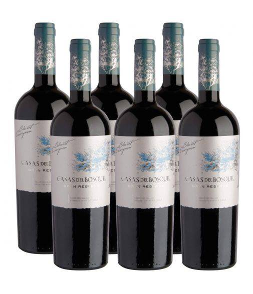 Pack 6 vinos Cabernet Sauvignon, Gran Reserva, Viña Casas del Bosque, Valle del Maipo