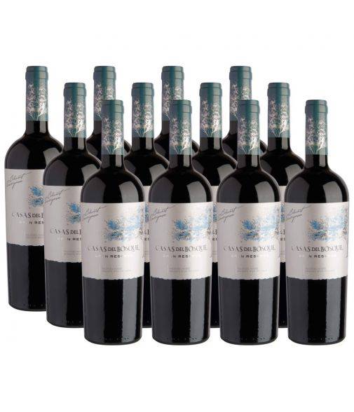 Pack 12 vinos Cabernet Sauvignon, Gran Reserva, Viña Casas del Bosque, Valle del Maipo