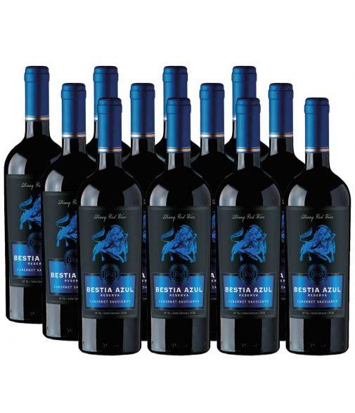 Pack 12 Cabernet Sauvignon, Bestia Azul, Reserva, Bestias Wines