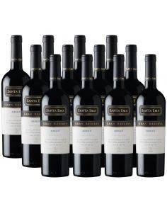 Pack 12 vinos Merlot, Gran Reserva, Viña Santa Ema