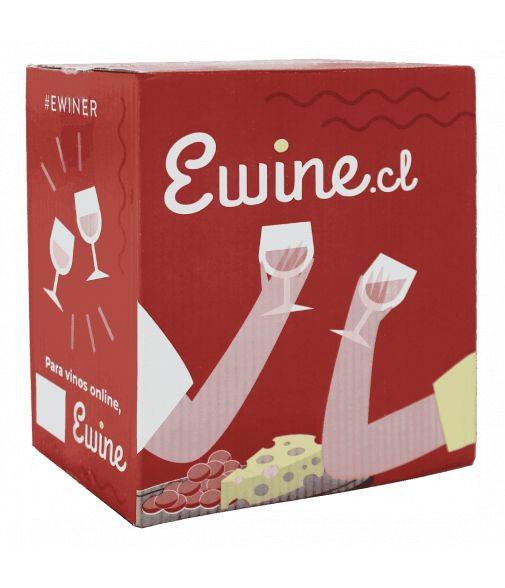 Caja de Cartón Ewine para 6 Vinos Ewine.cl - 1