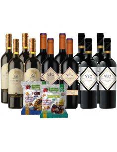 Pack 12 vinos Mix Marchigue + Snack
