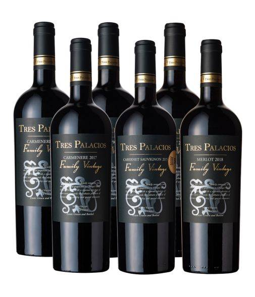 Pack 6 vinos mix Tres Palacios Gran Reserva