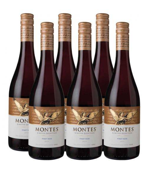 Pack 6 Pinot Noir, Gran Reserva, Limited Selection, Viña Montes