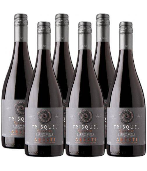 Pack 6 Pinot Noir, Vichuquén Costa, Premium, Trisquel Series