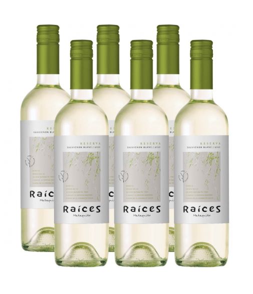 Pack 6 vinos Sauvignon Blanc, Reserva, Raíces, Viña las Pitras