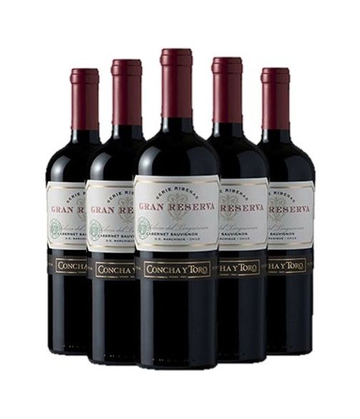 Pack 6 vinos Cabernet Sauvignon, Serie Riberas, Gran Reserva, Viña Concha y Toro Viña Concha y Toro - 1